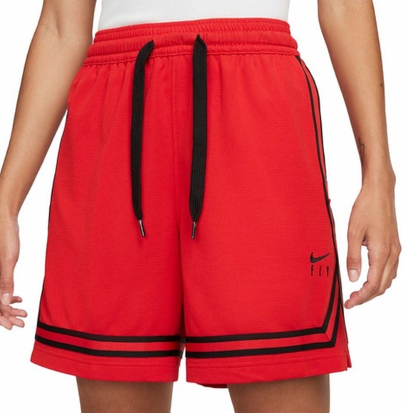 NWT [Nike] Fly Crossover 5" Red Loose Fit Athletic Shorts Women’s Sizes S M L XL - Picture 2 of 8